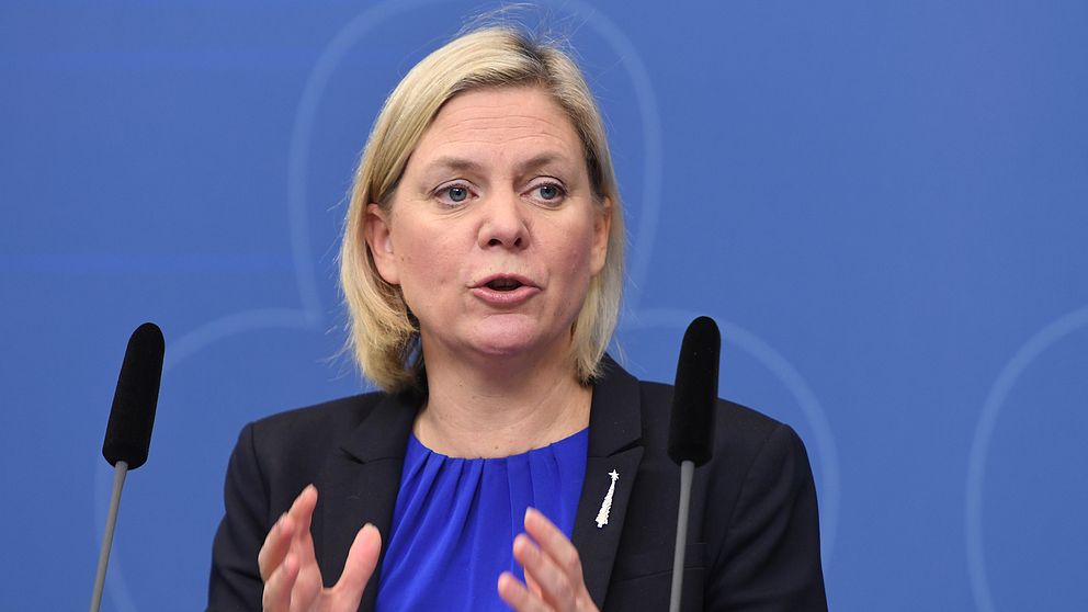 Finansminister Magdalena Andersson (S) presenterade regeringens prognos under onsdagen.