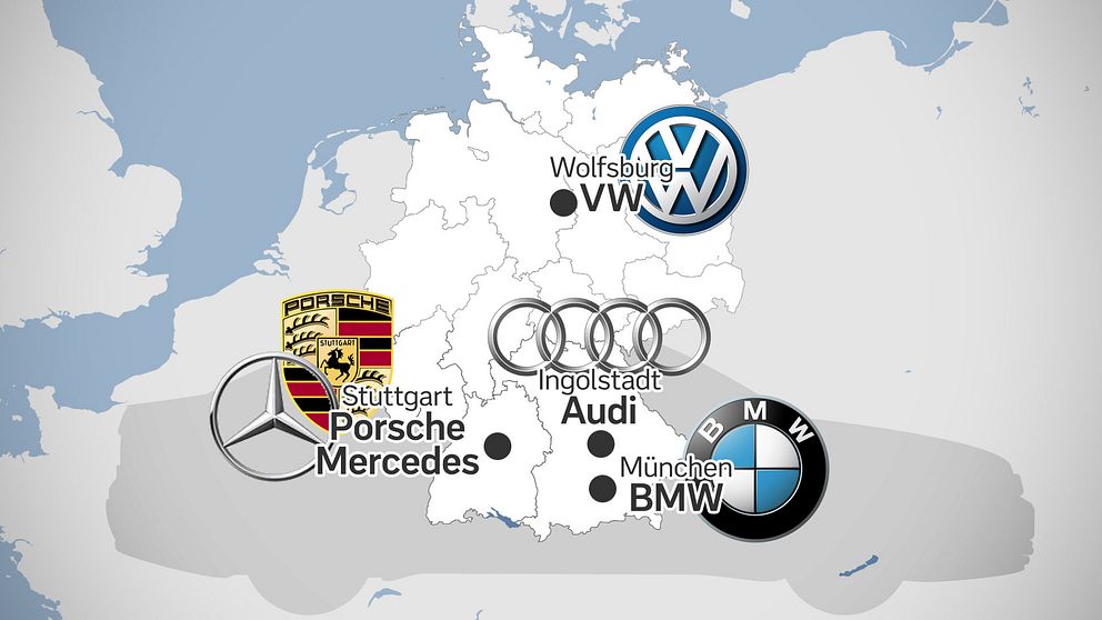 Den tyska bilindustrin sysselsätter 1,5 miljoner människor.
