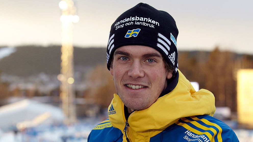 Skidskyttelandslagets Fredrik Lindström.