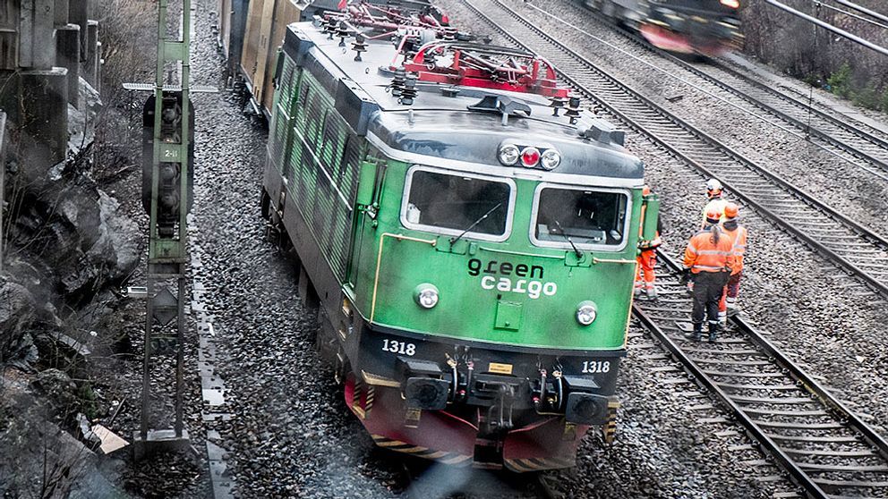 Ett godståg spårade ur norr om Södra Station i Stockholm i november förra året.
