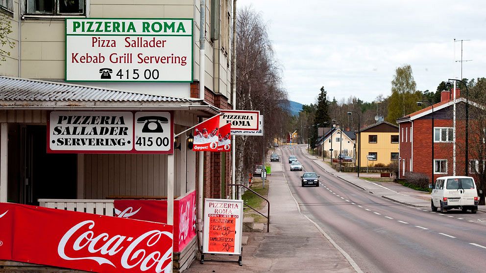 Pizzeria i Älvdalen i Dalarna. Foto: Scanpix