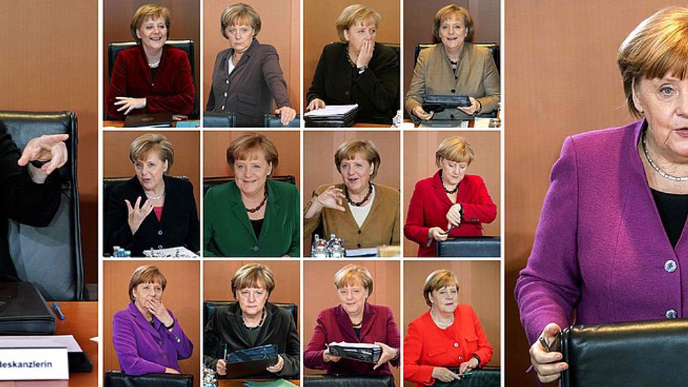 Angela Merkel går in på sin fjärde mandatperiod som förbundskansler. Bilderna visar henne från 2005 fram till 2018.