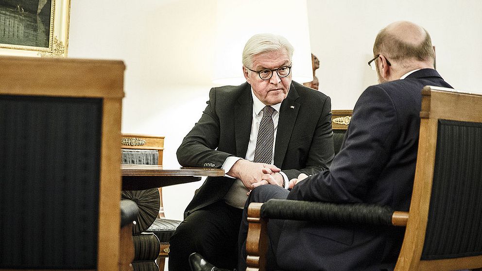 Den populäre presidenten Frank-Walter Steinmeier lyckades förmå det socialdemokratiska partiet att gå in i en ny stor koalition med Merkels kristdemokrater.