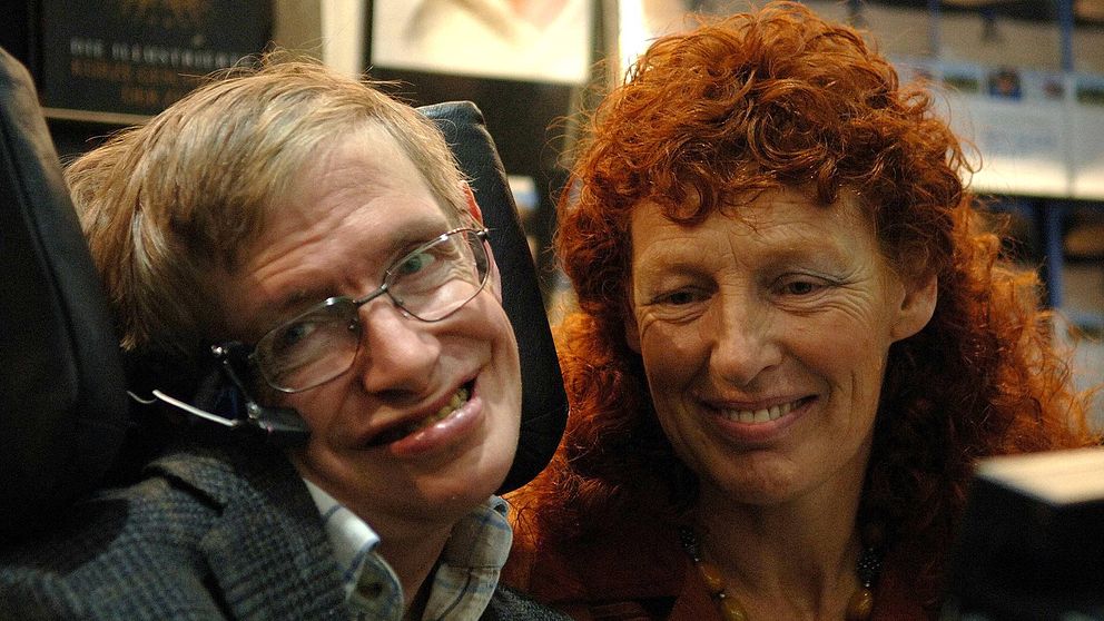 Stephen Hawking och hans fru Elaine i oktober 2005.