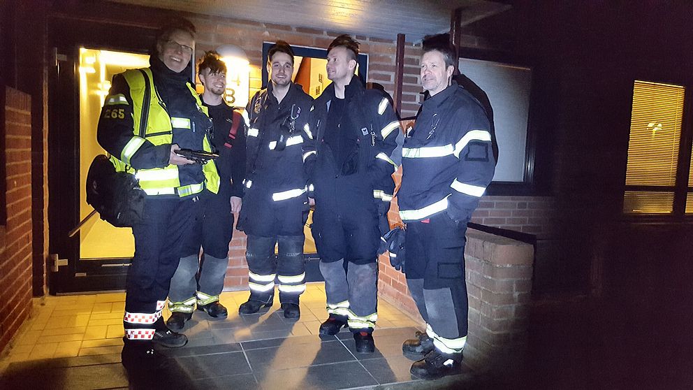 Brandmännen från stationen i Helsingborg gör hembesök lite då och då för att informera om brandsäkerhet.