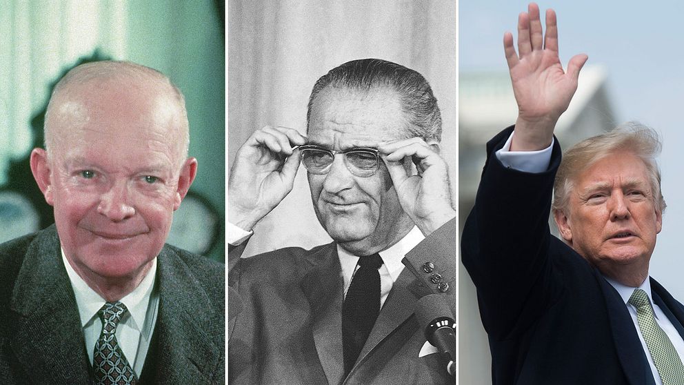 Dwight Eisenhower (till vänster) har besökt Sofiero, likaså vicepresidenten Lyndon B Johnson. Blir Donald Trump den tredje presidenten på besök?