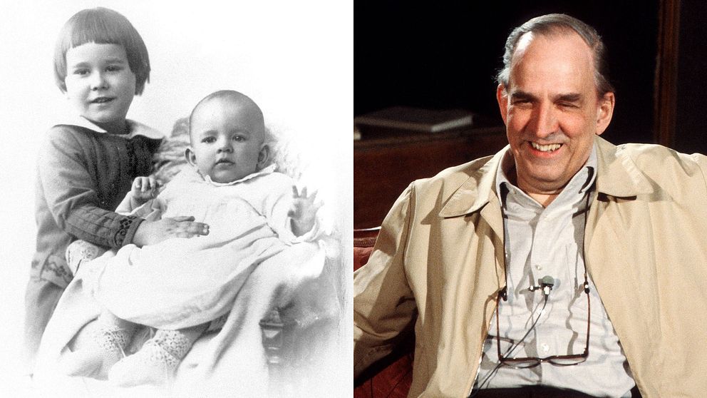 Ingmar Bergman som spädbarn, tillsammans med sin bror Dag.