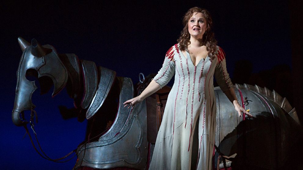 Katarina Dalayman som Brünnhilde i Wagners ”Ragnarök” på Metropolitan-operan i New York.