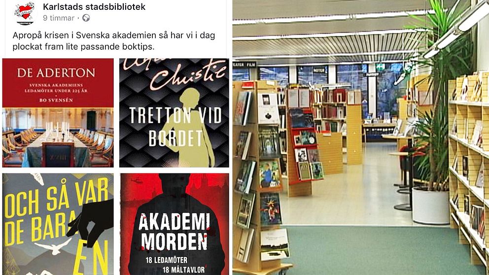 Apropå krisen i Svenska akademien så tipsar biblioteket om lite passande boktips