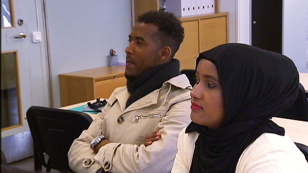 Fardosa Yousef läser på SFI med inriktning på vård