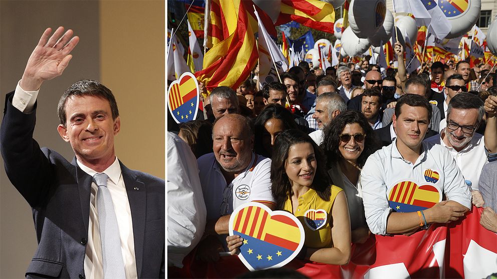 Franske Manuel Valls kan bli ciudadanos borgmästarkandidat i Barcelona.