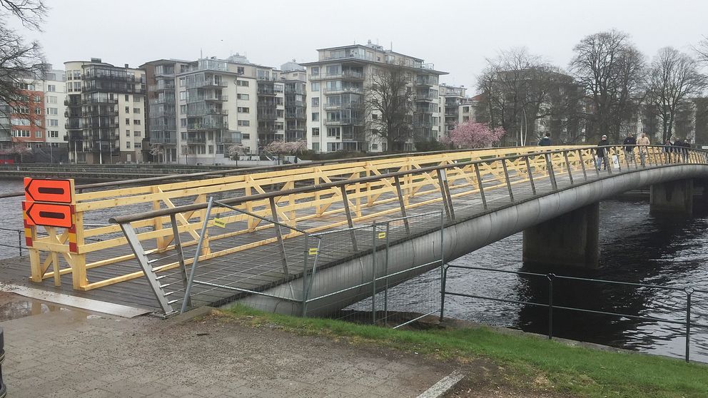 Gamletullsbron i centrala Halmstad.