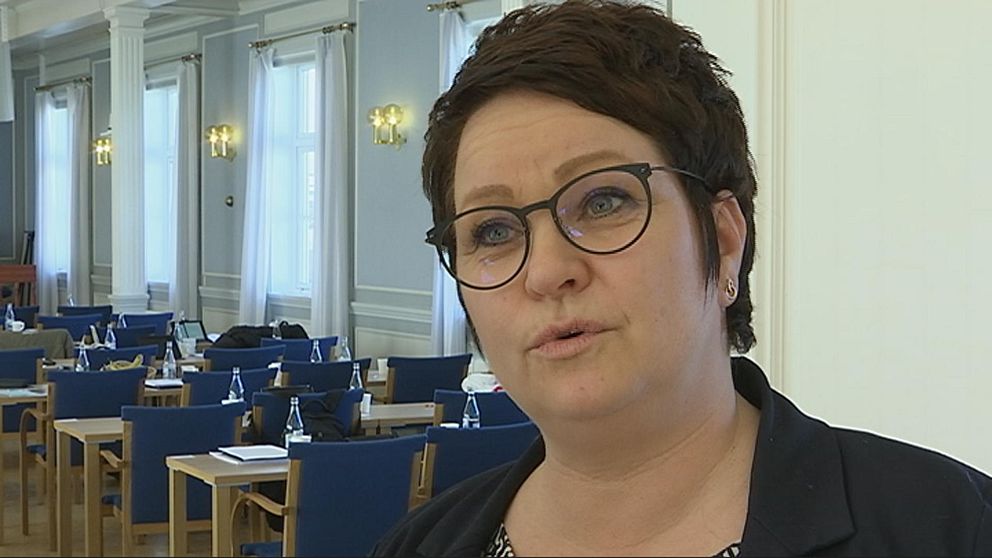 Anna-Karin Sjölund, gruppledare för S i regionfullmäktige. Nu öppnar hon överraskande för att samarbete med Moderaterna efter valet.