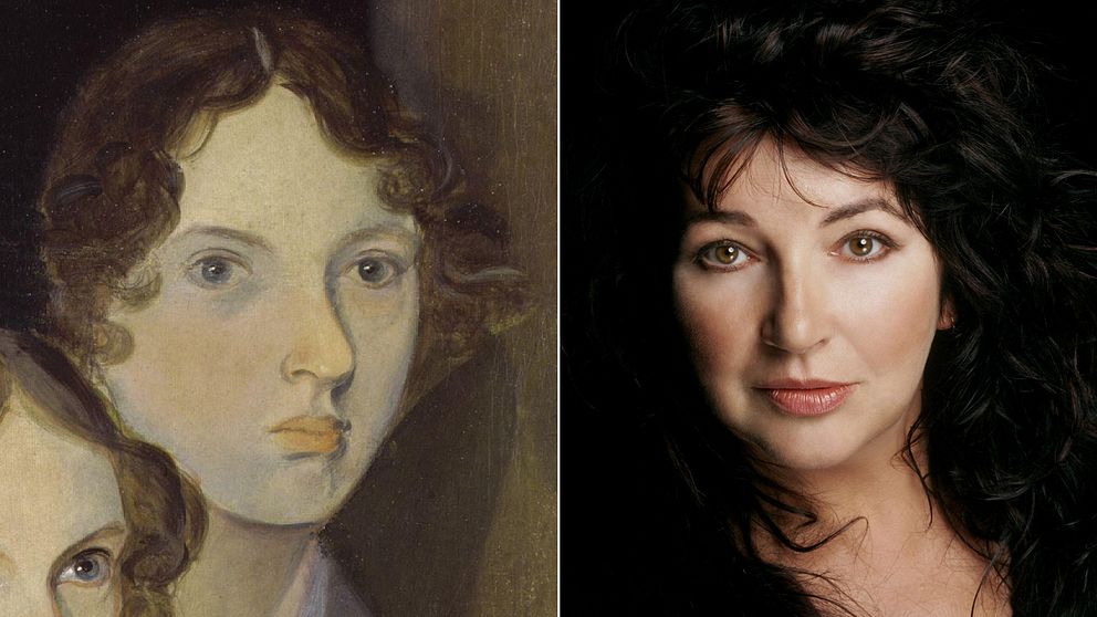 Ett porträtt av Emily Brontë målat av hennes bror Patrick Branwell Brontë, och popsångerskan Kate Bush