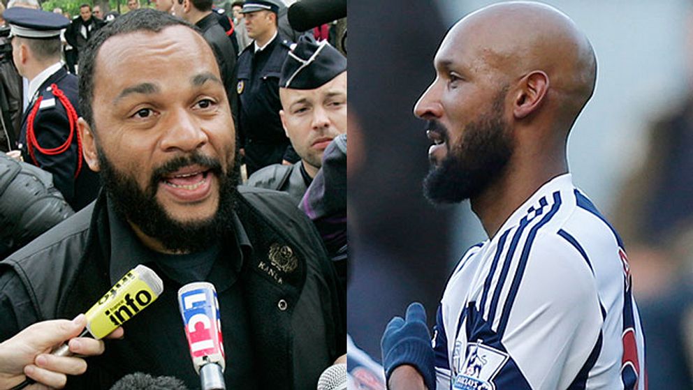 Dieudonné M'bala M'bala och Nicolas Anelka.