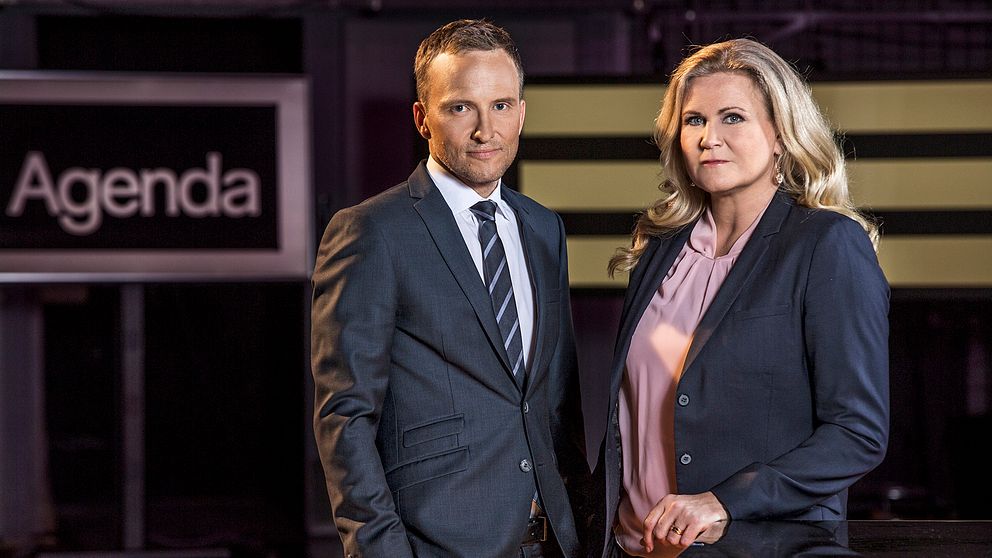 Anders Holmberg och Camilla Kvartoft leder Agendas partiledardebatt ihop för första gången.