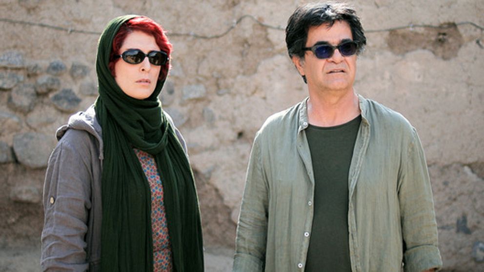 Skådespelaren Behnaz Jafari och filmskaparen Jafar Panahi som gjort Three faces.