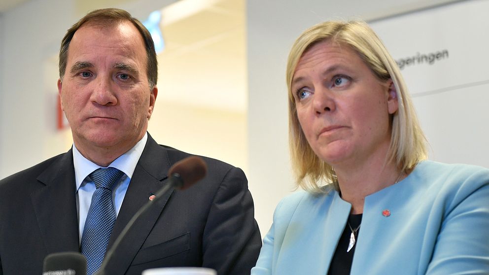 Statsminister Stefan Löfven (S) och finansminister Magdalena Andersson (S).