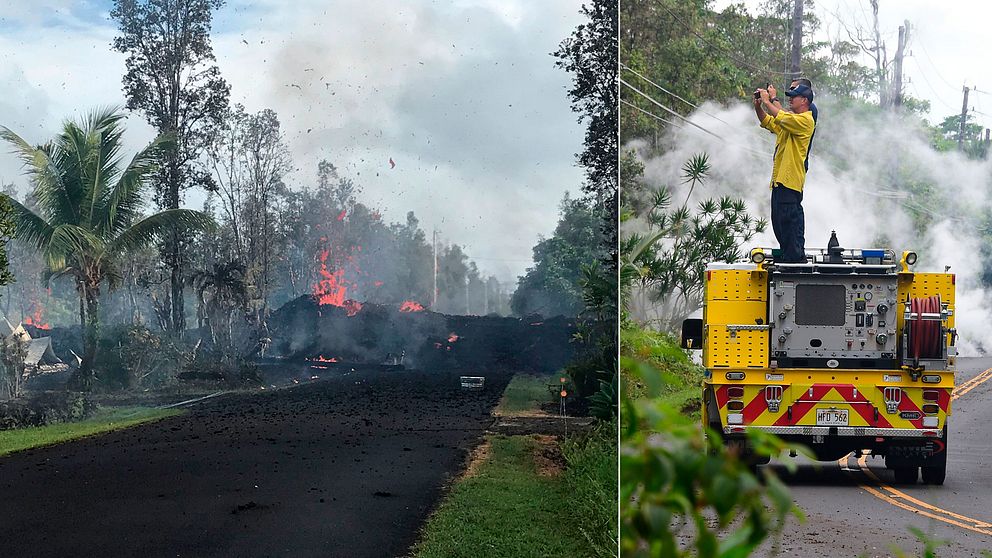 Vulkanen Kilauea har regelbundet fått mindre utbrott i mer än tre årtionden. Lavaströmmar från vulkanen har täckt ett stort område.