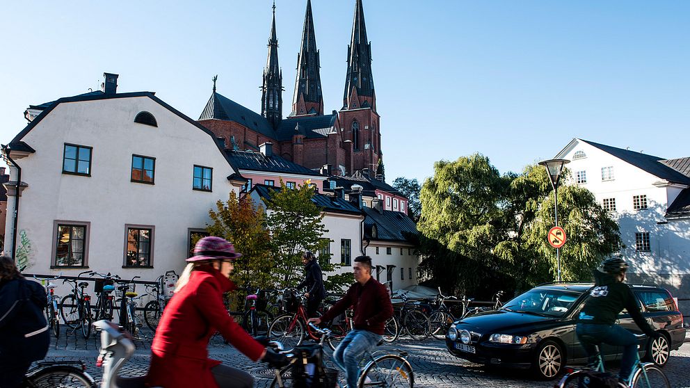 cyklister i Uppsala