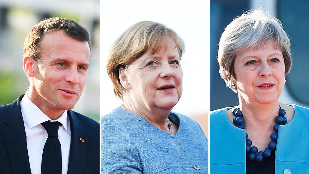 Ledarna för Frankrike, Tyskland och Storbritannien uppges vara överens om att hålla enad front i frågan om Iranavtalet.