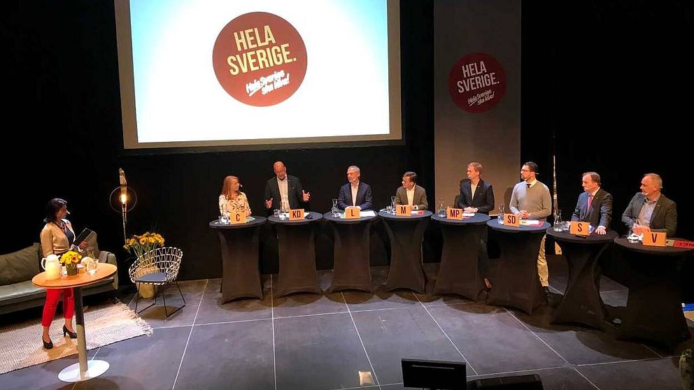 Partiledardebatten under lördagen, huvudnumret under landsbygdsriksdagen i Örnsköldsvik i helgen.