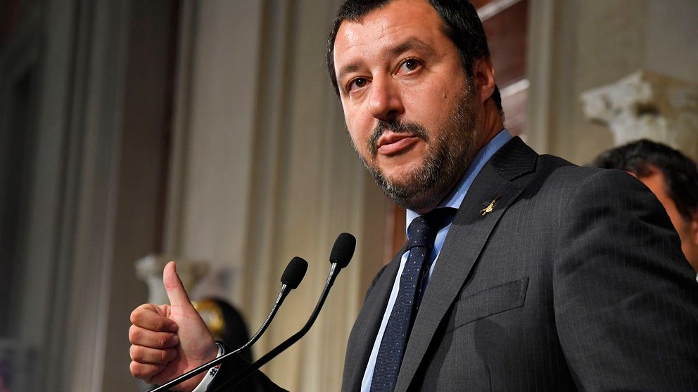 Lega-ledaren Mattei Salvini