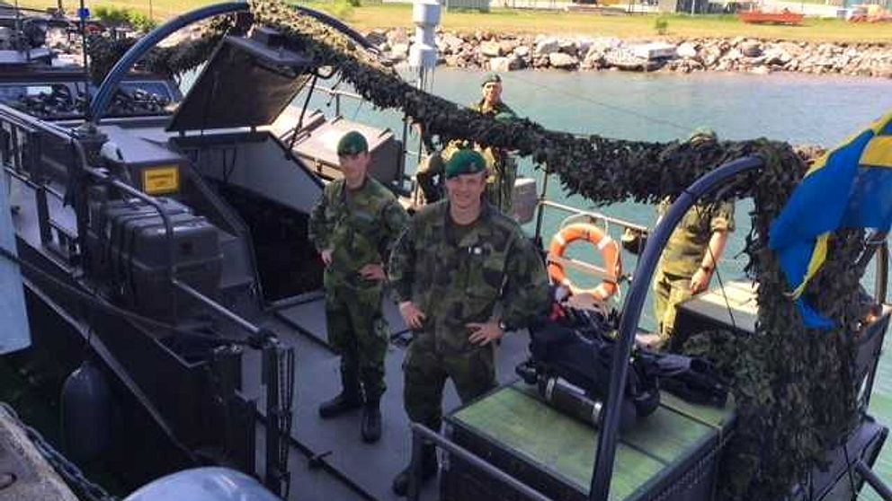 Militärövning vid Berga