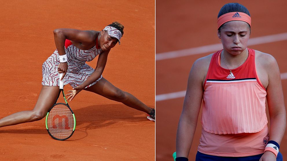 Venus Williams och Jelena Ostapenko.