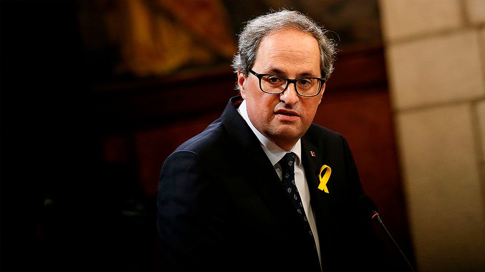 Kataloniens ledare Quim Torra.