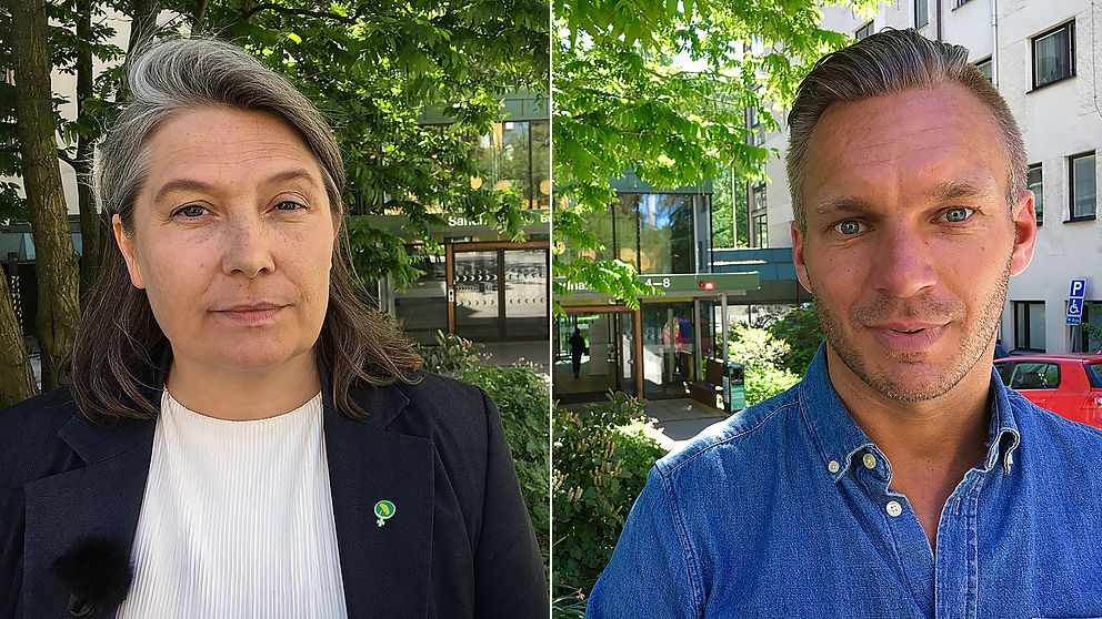 Maria Antonsson (MP) och Erik Slottner (KD)