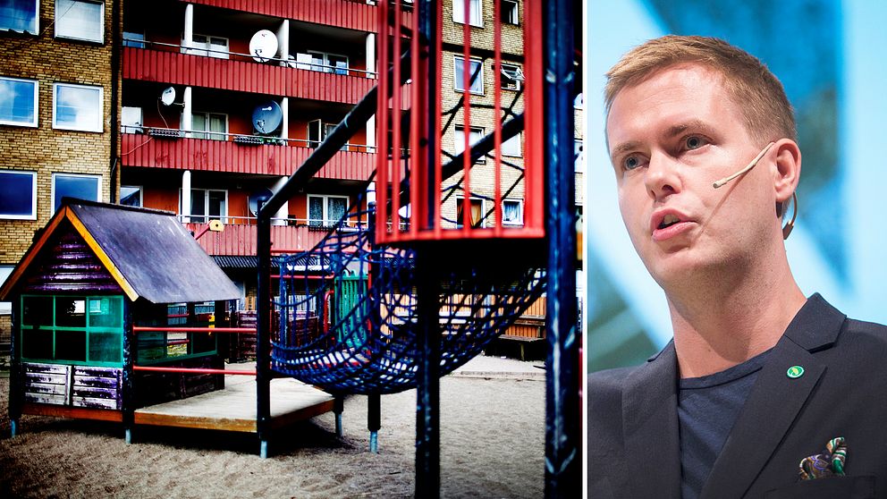 Ett lekområde på en förskola i Sverige, där ska det inte råda några som helst tveksamheter om vad som gäller när det kommer till barns rättigheter och kläder, menar Gustav Fridolin (MP)