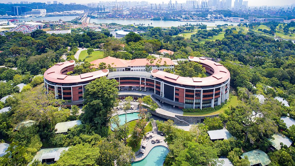 Lyxhotellet Capella Hotel på ön Sentosa blir platsen för världsmötet.