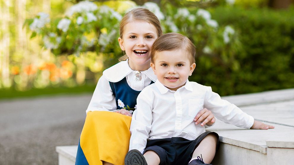 Prinsessan Estelle och prins Oscar.