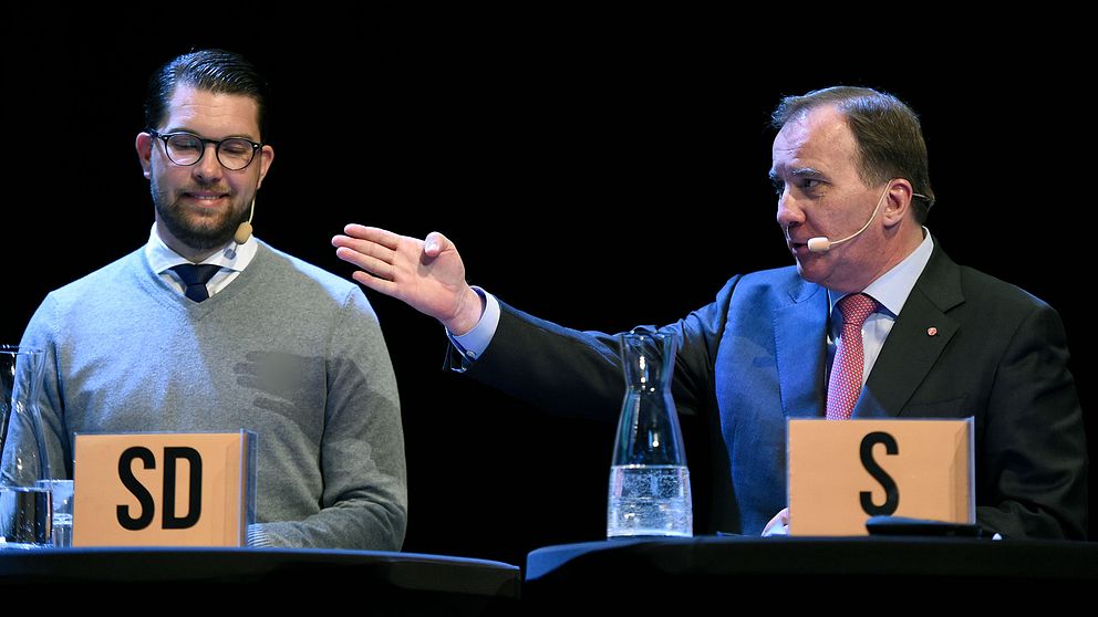 Jimmie Åkesson och Stefan Löfven