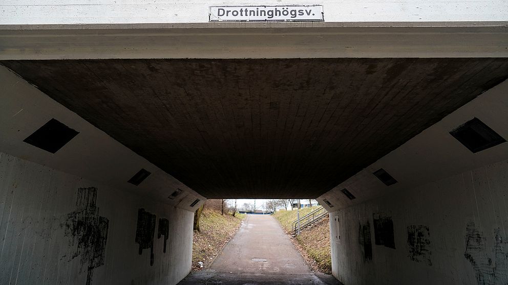 Bild på gång- och cykeltunnel på Drottninghög i Helsingborg.