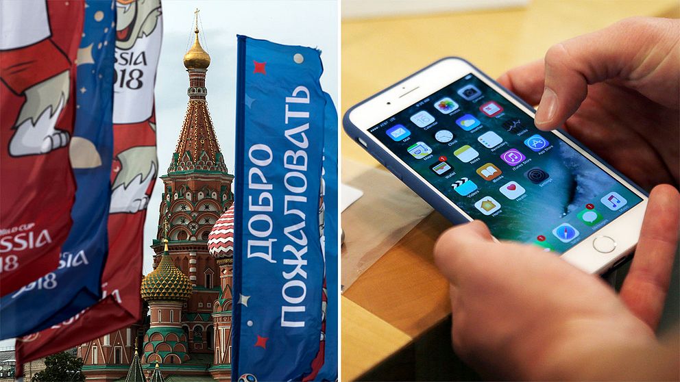 Moskva och en mobiltelefon