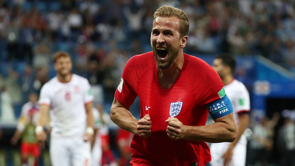 Harry Kane efter mål mot Tunisien