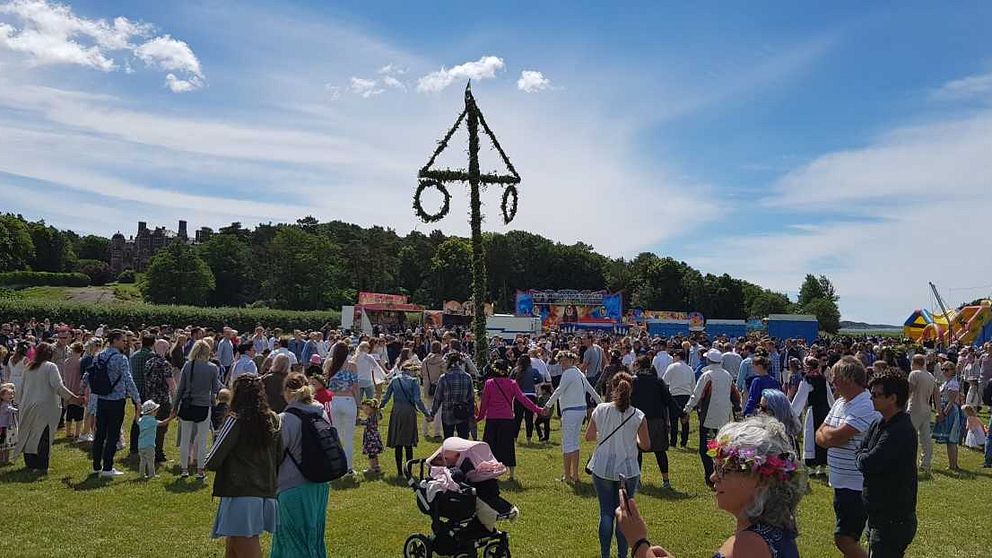 Midsommarfirande på Tjolöholm i Kungsbacka