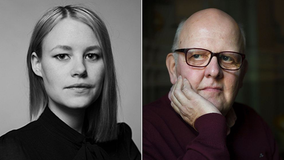 Advokat Angelica Rigborn och Sture Bergwall.