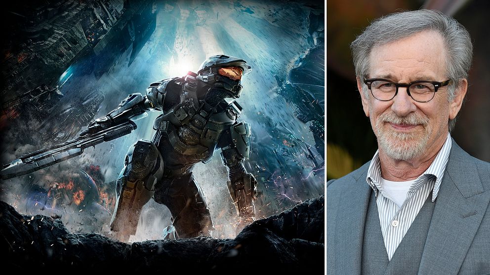 Omslaget till Halo 4, ett av spelen i Halo-serien. Den nya tv-serien görs bland annat av regissören Steven Spielbergs produktionsbolag.