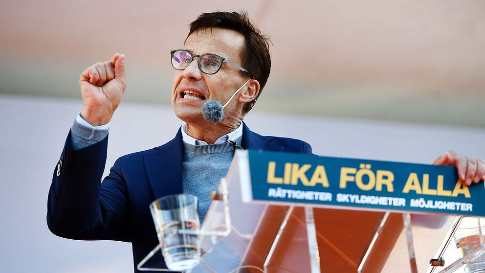 Ulf Kristersson (M) talar i Almedalen