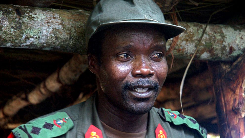 Arkivbild på den ökände krigsherren Joseph Kony som är efterlyst sedan 2005