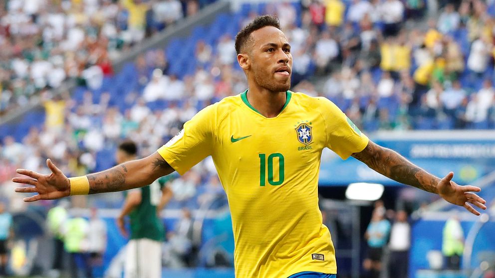 Neymar firar mål för Brasilien