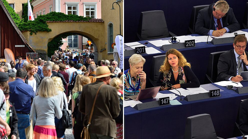 Visby eller Strausburg? En klar majoritet av svenska EU-parlamentariker valde bort Almedalsveckan då en uppmärksammad omröstning om en ny upphovsrättslag äger rum samma vecka.