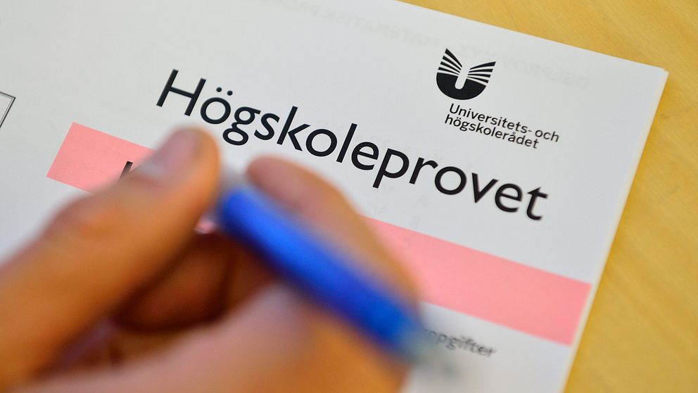 Bild på högskoleprovet.