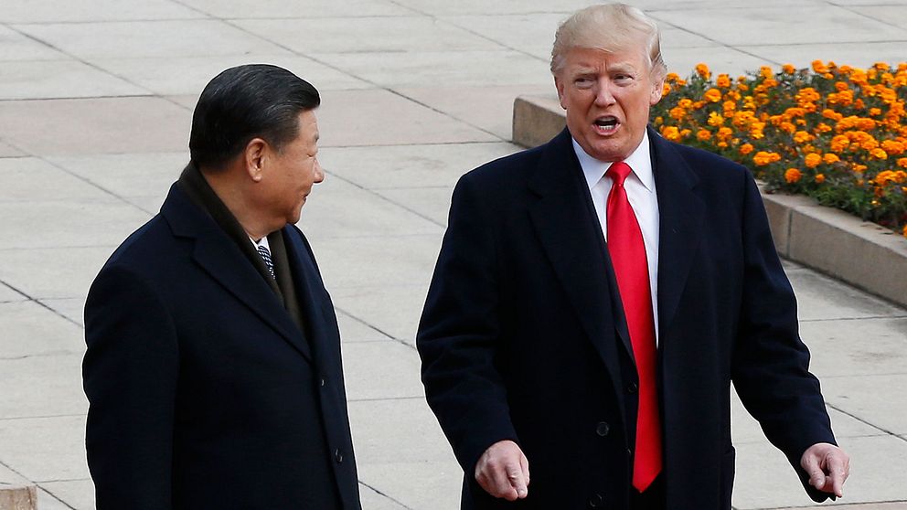 Xi Jinping och Donald Trump.