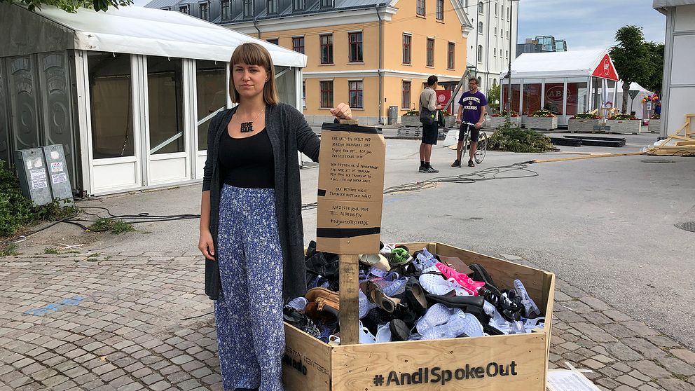 Kristina Wicksell, kommunikatör på Make Equal, som står bakom konstprojektet.