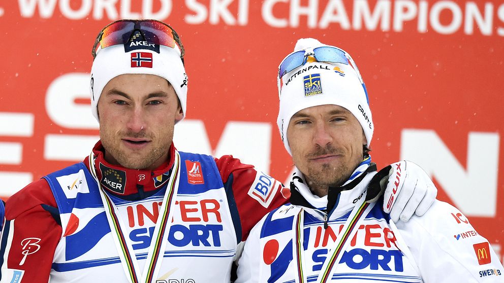 Petter Northug och Jonas Olsson.