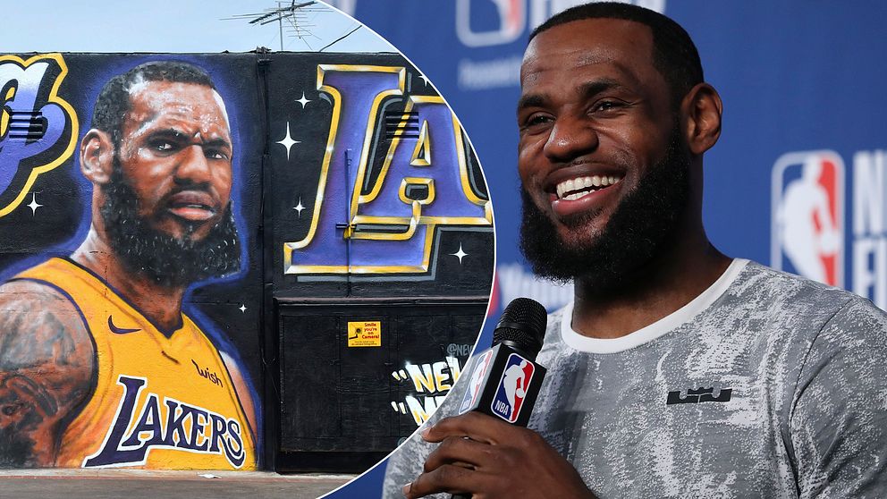 LeBron James har presenterats av LA Lakers.